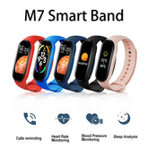 M7 Smart Band Watch Silicone Heart Rate Smart Band Varied Dials Fitness Tracker Blood Pressure Sport Bracelet For Mi Band 7 - GBTech