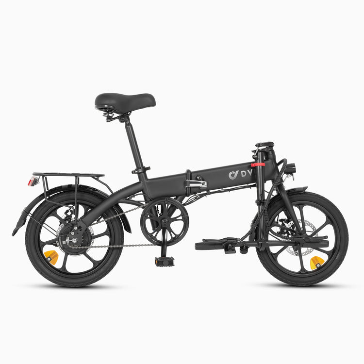 16 - Inch Folding Electric Bike Mini Electric Bike, Lithium Battery Steel Lightweight Adult Electric Bike - GBTech