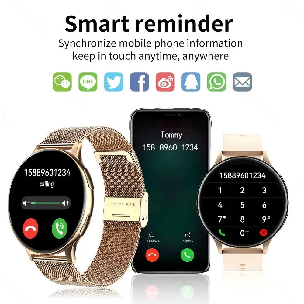 LIGE New Smart Watch 2025 Wireless Charging Smartwatch Bluetooth Calls Watches Men Women Fitness Bracelet Custom Watch Face +Box - GBTech