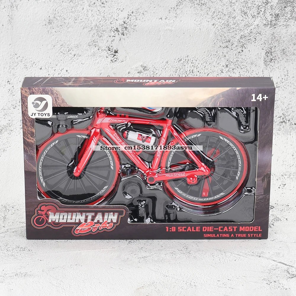 Mini 1:8 New Model Alloy Bicycle Diecast Finger Mountain Simulation Metal Bend Road Bike Collection Gifts Toys for children - GBTech