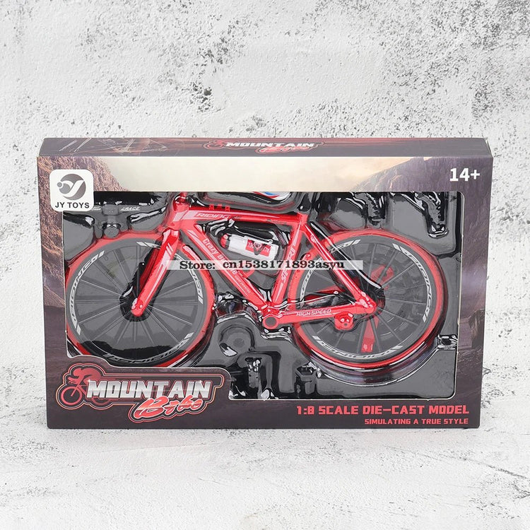 Mini 1:8 New Model Alloy Bicycle Diecast Finger Mountain Simulation Metal Bend Road Bike Collection Gifts Toys for children - GBTech