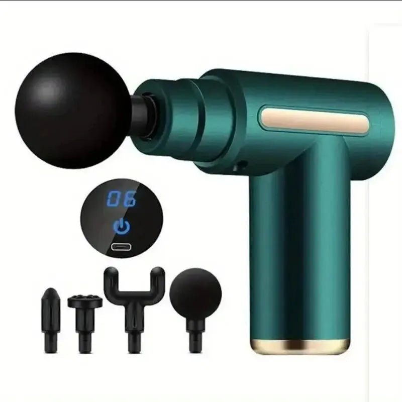 Mini Muscle Massage Gun Protable Body Massager Deep Handheld Percussion Massager For Body Back And Neck Leg - GBTech