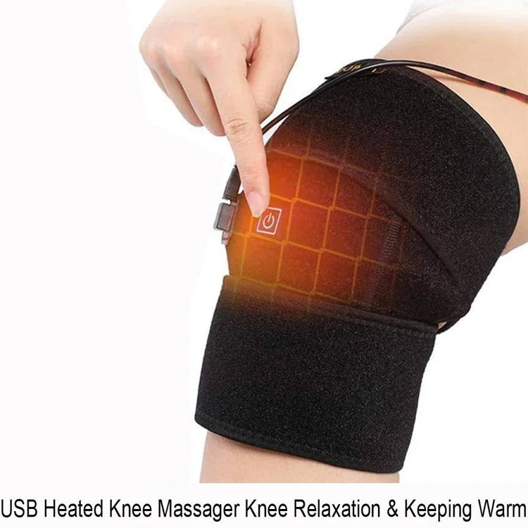 Knee Massager with Heat Electric Therapy Hot Compress Heating Pads for Arthritis Knee Pain Relief Warm Knee Elbow Leg Massager - GBTech