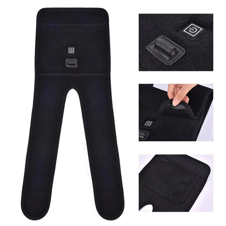 Electric Heated Knee Massager Knee Brace Adjustable Heated Knee Pad Legs Warm Winter Thermal Knee Support Arthritis Pain Relief - GBTech