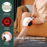 Electric Knee Massager 3 Gear Hot Compress Knee Massage Knee Support Pad Shoulder Massager Relive Joint Pain Rechargeable - GBTech