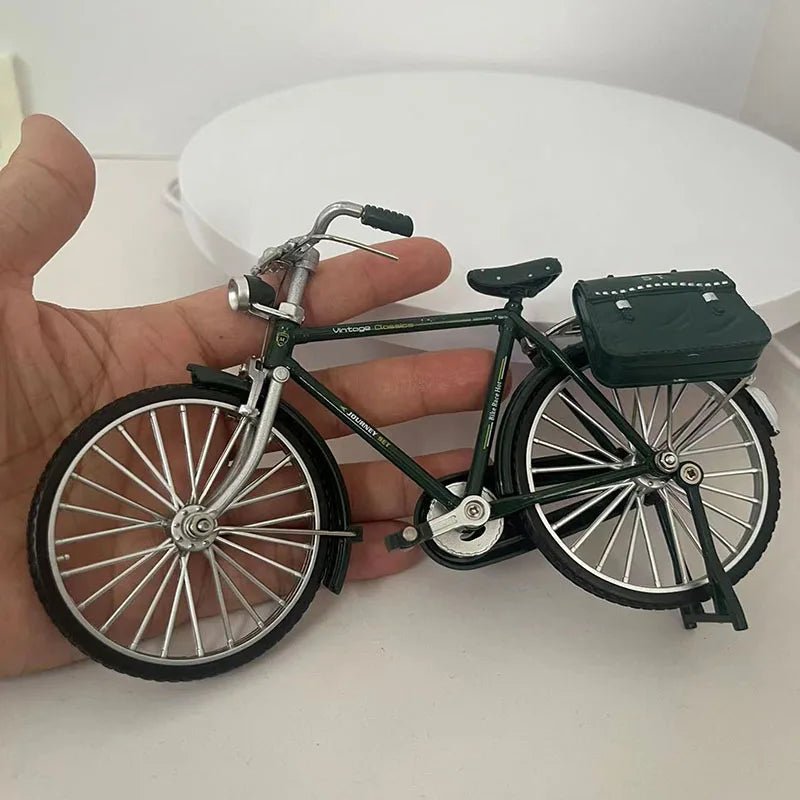1:10 Model Mini Retro Alloy Bicycle Diecast Mountain Metal Bike With Inflation Pump Simulation Collection Gifts Toys for boys - GBTech