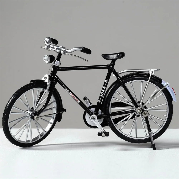 Metal Retro Bicycle Model 1:10 Mini Bike Desktop Crafts Classical Bike Toy Dollhouse Accessory Home Decor Children Toys - GBTech