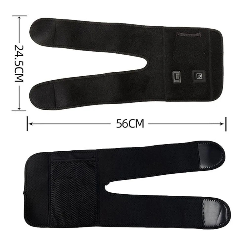 Electric Heated Knee Brace Adjustable Knee Pads for Cold Legs Warm Winter Thermal Knee Support Arthritis Pain Relief Massager - GBTech