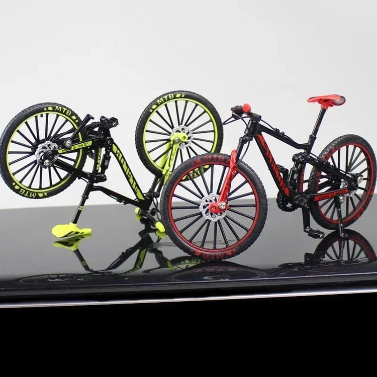 1:10 Mini Alloy Mountain Bike Model Diecast Metal Finger Racing Bicycle Folded Cycling Ornaments Collection Toys for Kids Adult - GBTech