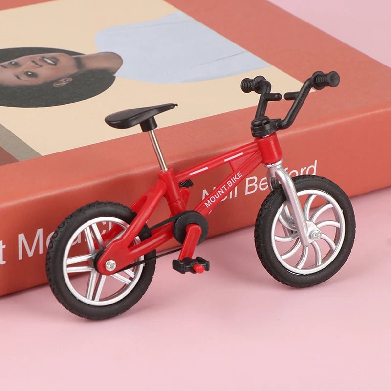 Retro Alloy Mini Finger BMX Bicycle Assembly Bike Model Toys Gadgets Gift Toys Model Mini Portable Bike For Kid - GBTech