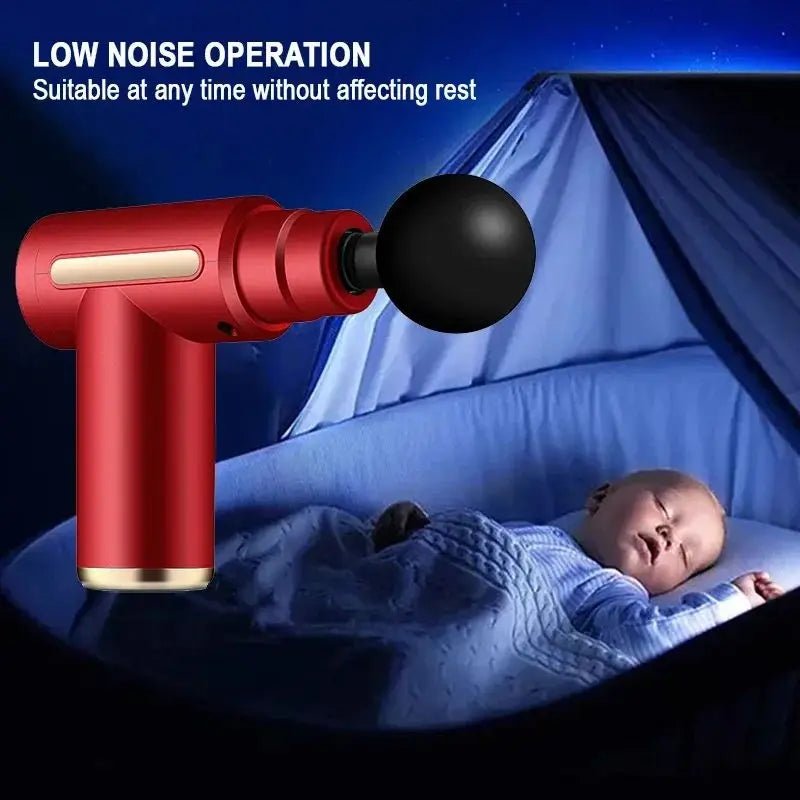 Fascial Massage Gun Electric Percussion Pistol Massager Body Neck Back Deep Tissue Muscle Relaxation Fitness Tool For Shoulder - GBTech