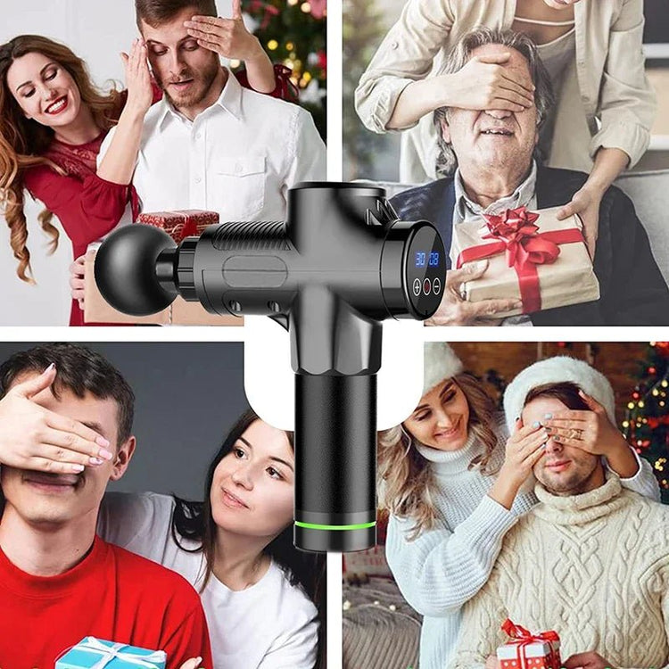 Deep Muscle Massage Gun Electric Percussion Pistol Massager For Body Neck Back Leg Fitness Tool 30 Levels Deep Muscle Massage Gu - GBTech