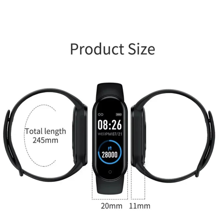 New M5 Smart Watch Digital Men Women Bluetooth Fitness Tracker Watch Sport Heart Rate Blood Pressure for Android iOS Smart watch - GBTech