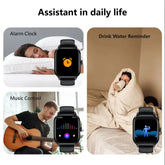 Smart Watches For Man Woman Bluetooth Call Music Fitness Tracker Sport With Waterproof Pedometer Information Alerts Smartwatch - GBTech