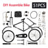 51PCS Mini Alloy Bicycle Model Metal Bike Sliding Assembled Version Simulation Collection Gifts for Children Toy - GBTech