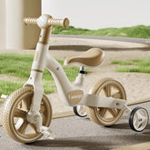 2 - in - 1 Balance Bike Trike Mini Bicycle with Training Wheels Removable Pedal Headlight Adjustable Seat Lightweight Scooter - GBTech