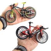 Mini Alloy MTB Racing Bike Toy Realistic Die Cast Metal Model for Thrilling Finger Racing Perfect for Adult and Kid Collectors - GBTech