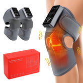 Rechargeable Heated and Vibration Knee Massager Electric 5 Levels Knee Heating Pad, Massage Relaxation Knee Support Brace - GBTech