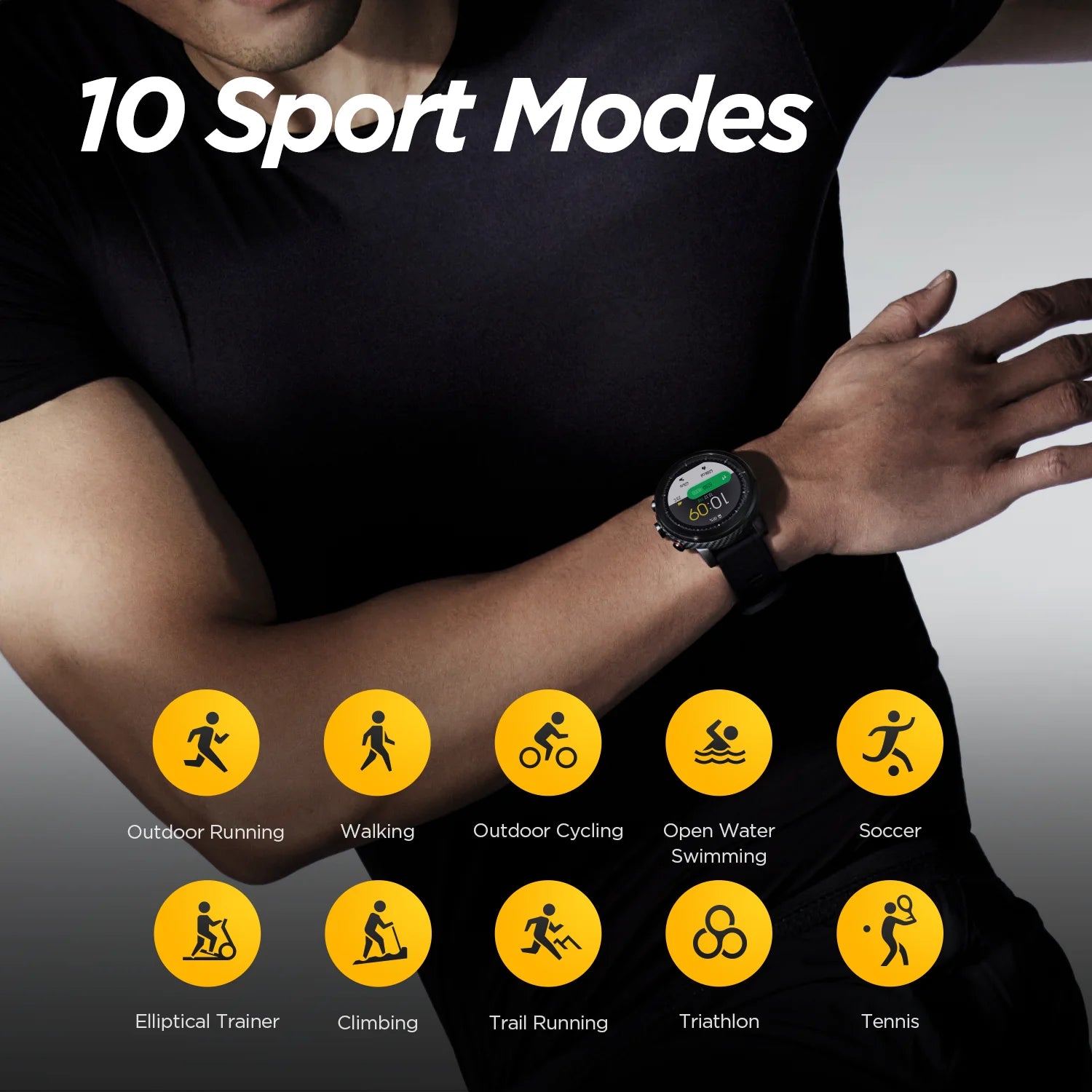 Amazfit Stratos Smart Fitness Sport Watch for Android IPhone 5ATM Waterproof Bluetooth Music Built In GPS Call Reminder Display - GBTech