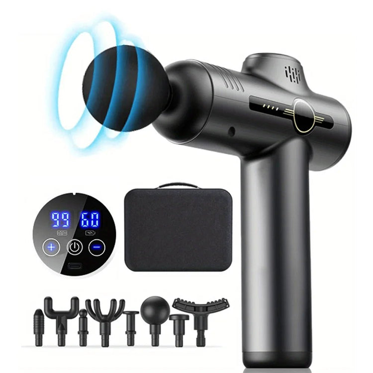 Fascial Massage Gun Electric Percussion Pistol Massager Body Neck Back Deep Tissue Muscle Relaxation Fitness Tool For Shoulder - GBTech