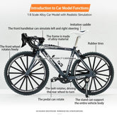 Mini 1:8 New Model Alloy Bicycle Diecast Finger Mountain Simulation Metal Bend Road Bike Collection Gifts Toys for children - GBTech