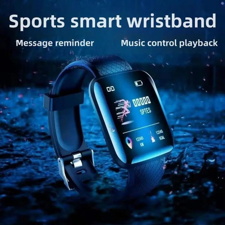 Smart Watch Sport Fitness Bracelet Control Music Message Display Pedometer Bluetooth Connect Smartwatch 116 Alarm Clock Weather - GBTech