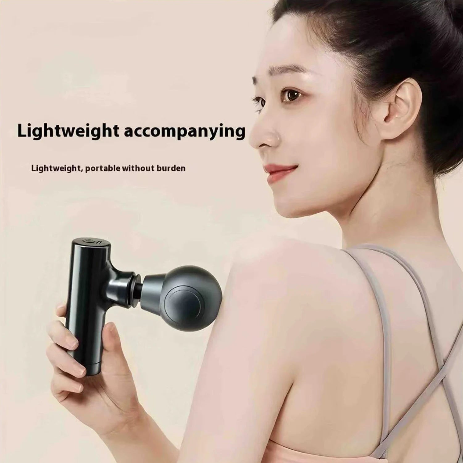 1pc Massage Gun, Deep Tissue Muscle Handheld Percussion Massager For Body, Back And Neck, Ultra Compact Elegant Design - GBTech