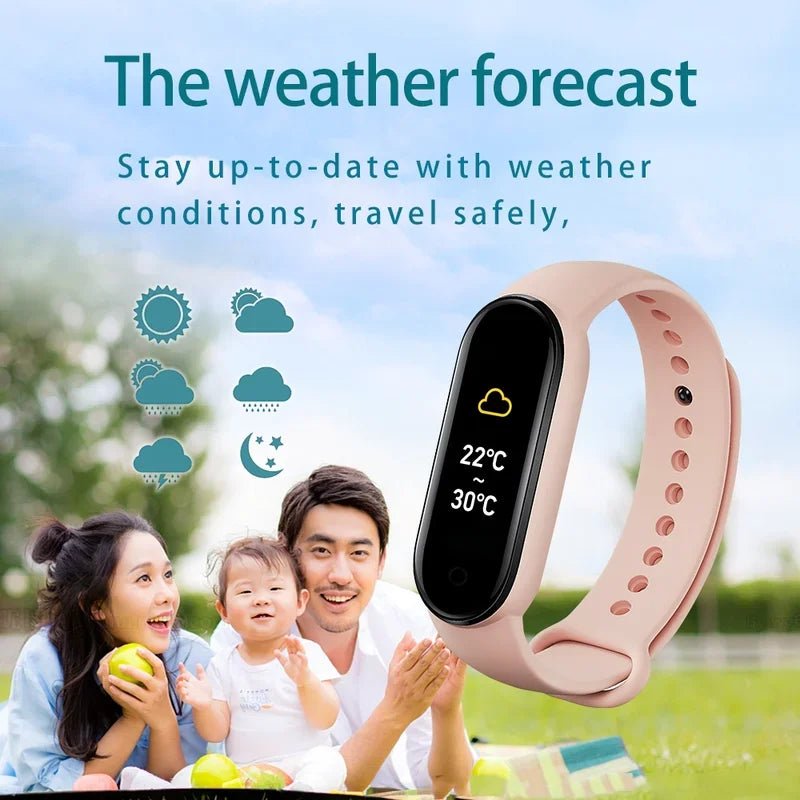 M7 Smart Band Watch Silicone Heart Rate Smart Band Varied Dials Fitness Tracker Blood Pressure Sport Bracelet For Mi Band 7 - GBTech
