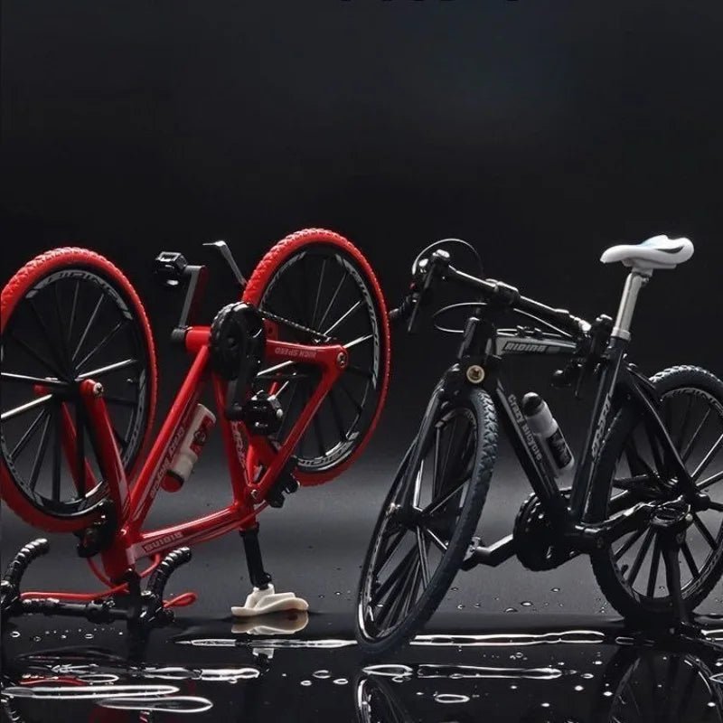 Mini Alloy Mountain Bike Finger Bicycle Model Toy Desktop Decoration Crafts for Cycling Lovers 1:10 Scale Die - Cast - GBTech