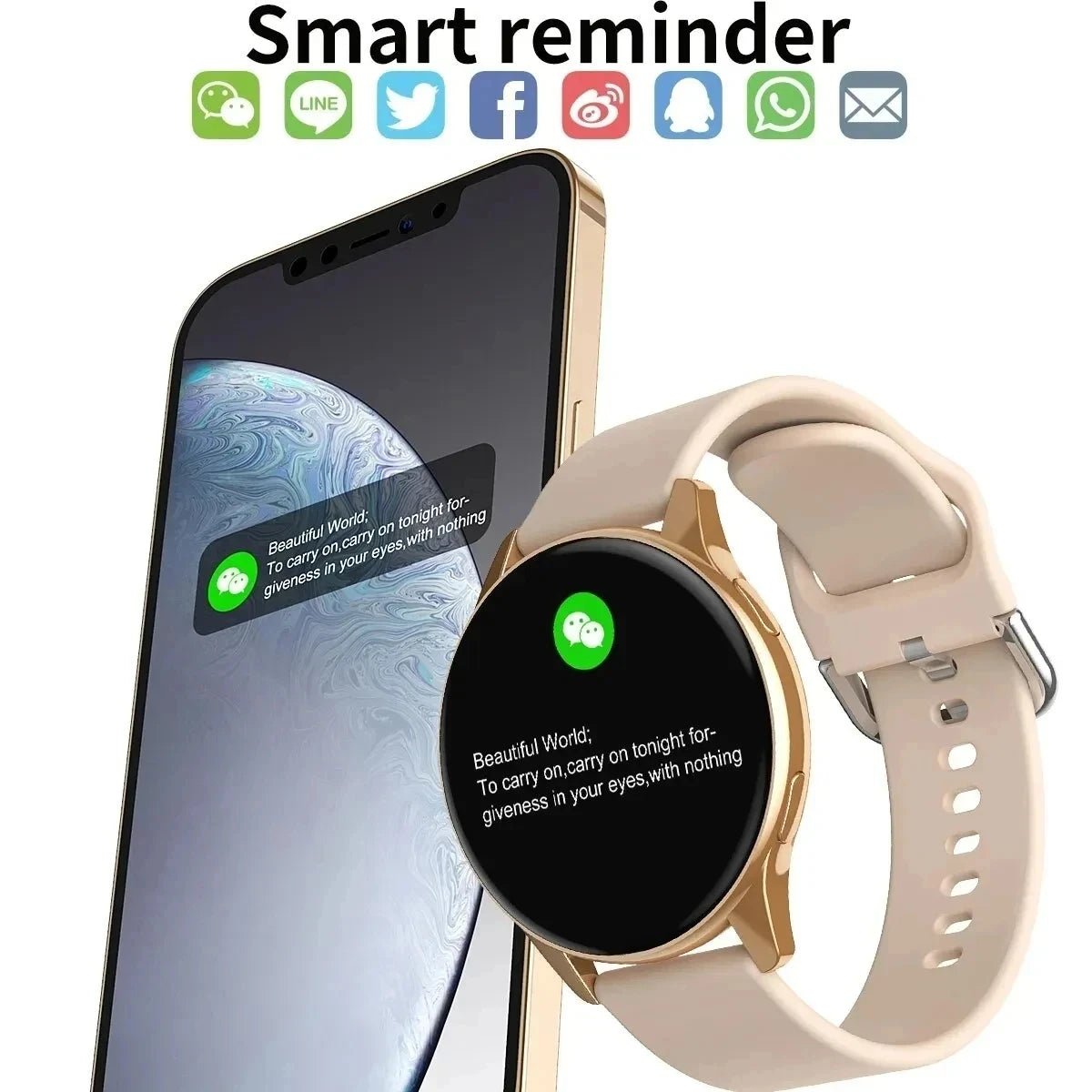 LIGE New Smart Watch 2025 Wireless Charging Smartwatch Bluetooth Calls Watches Men Women Fitness Bracelet Custom Watch Face +Box - GBTech