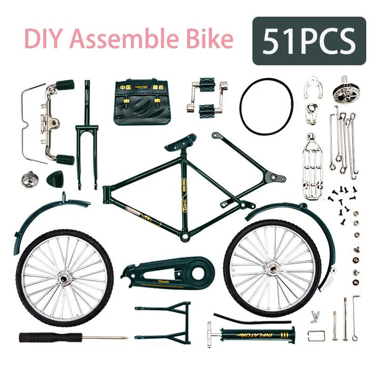 51PCS Mini Alloy Bicycle Model Metal Bike Sliding Assembled Version Simulation Collection Gifts for Children Toy - GBTech