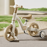 2 - in - 1 Balance Bike Trike Mini Bicycle with Training Wheels Removable Pedal Headlight Adjustable Seat Lightweight Scooter - GBTech