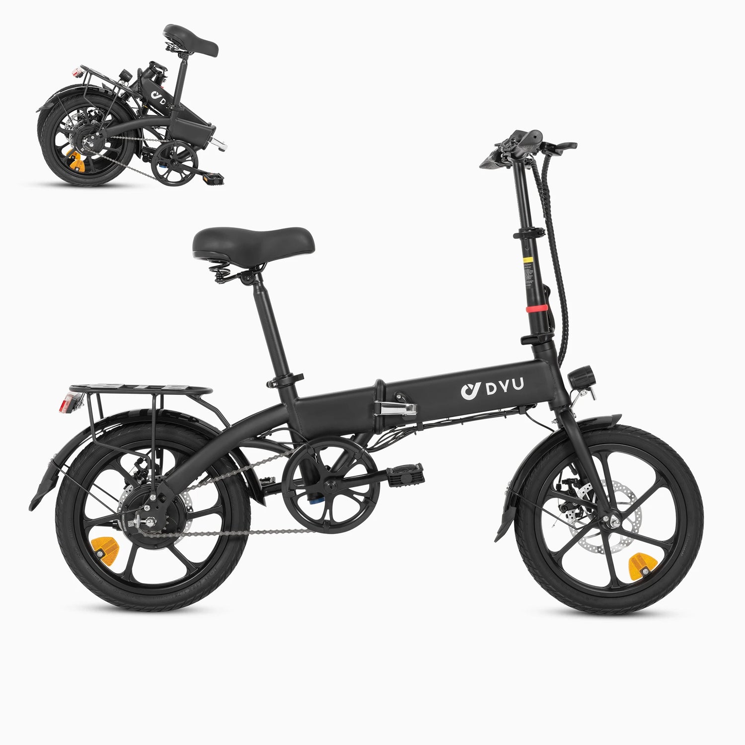 16 - Inch Folding Electric Bike Mini Electric Bike, Lithium Battery Steel Lightweight Adult Electric Bike - GBTech