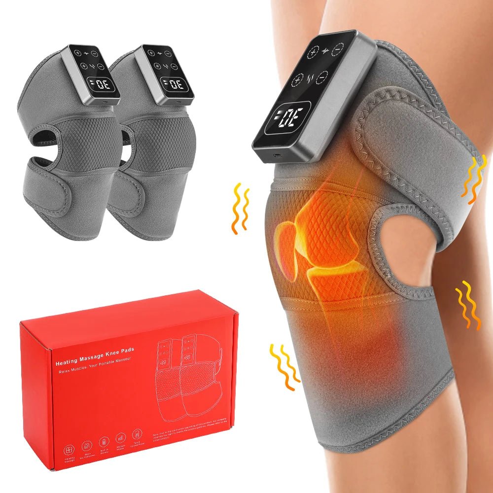 Electric Heating Knee Massager 3 Modes High Quality Knee Pads Support Adjustable Heating Knee Brace Belt Leg Shoulder Protector - GBTech