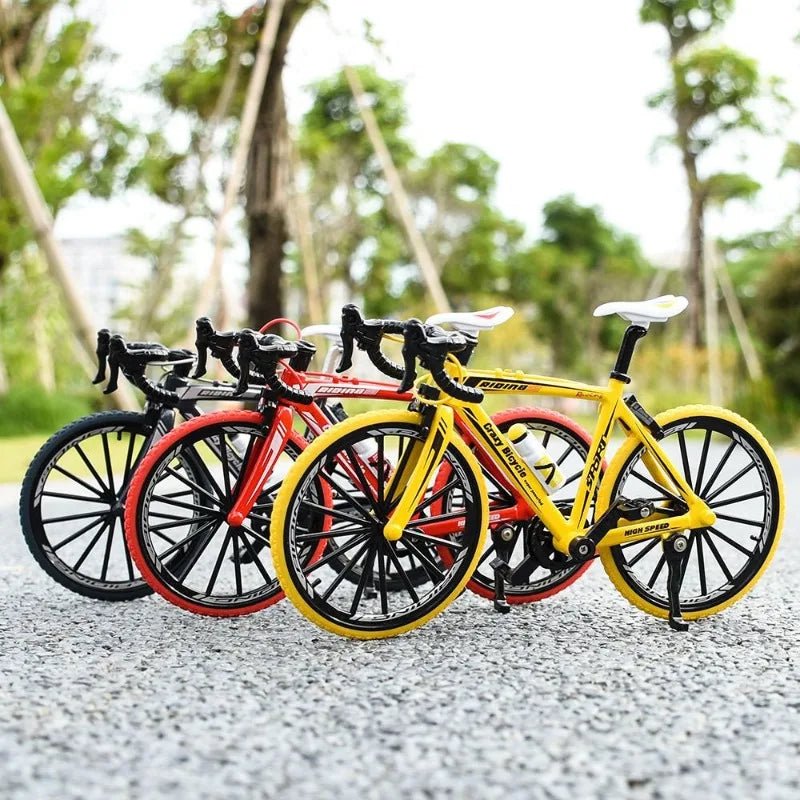 Mini Alloy Mountain Bike Finger Bicycle Model Toy Desktop Decoration Crafts for Cycling Lovers 1:10 Scale Die - Cast - GBTech