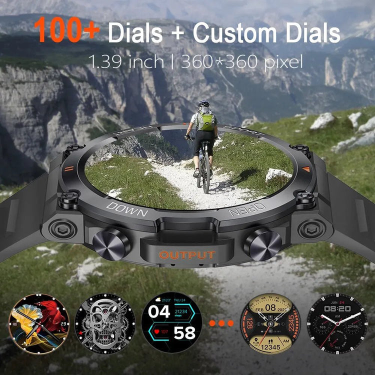 MEVADEN 1.39 Inch HD Bluetooth Call Smart Watch Men Sports Fitness Tracker Heart Monitor 400mAh Smartwatch For Android IOS MD56 - GBTech