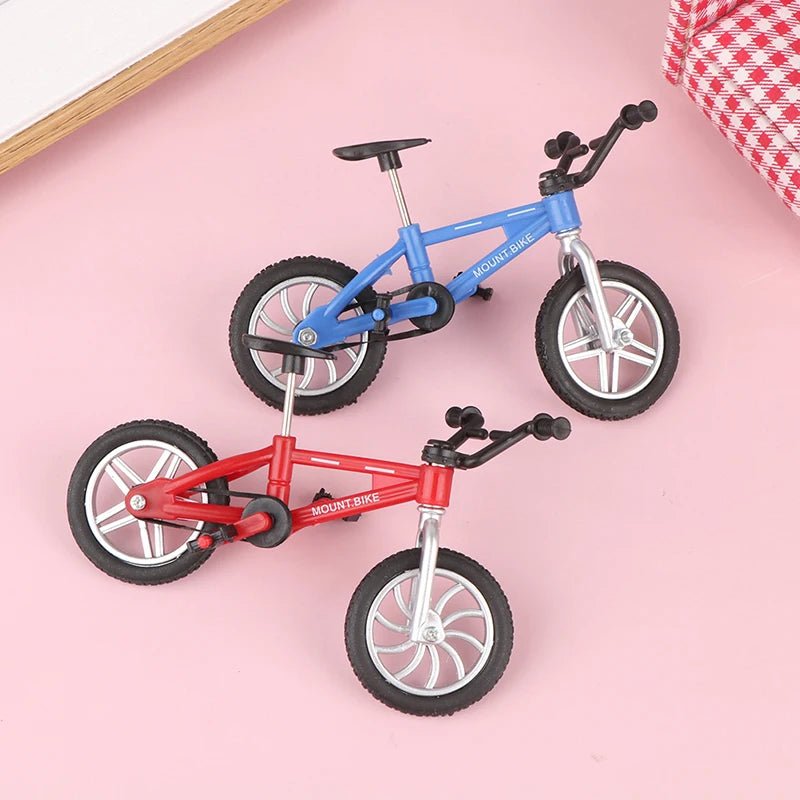 Retro Alloy Mini Finger BMX Bicycle Assembly Bike Model Toys Gadgets Gift Toys Model Mini Portable Bike For Kid - GBTech