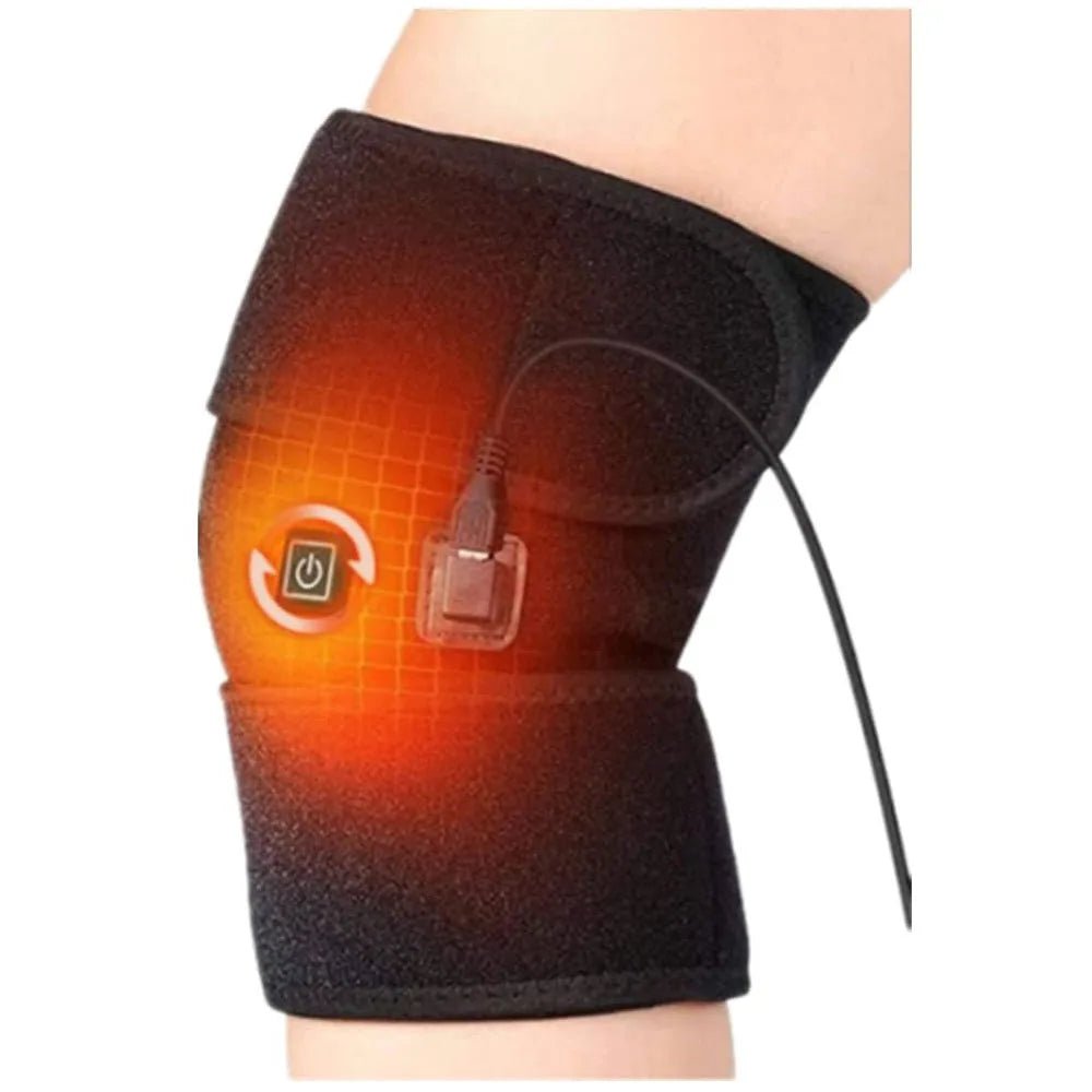 Electric Heated Knee Brace Adjustable Knee Pads for Cold Legs Warm Winter Thermal Knee Support Arthritis Pain Relief Massager - GBTech