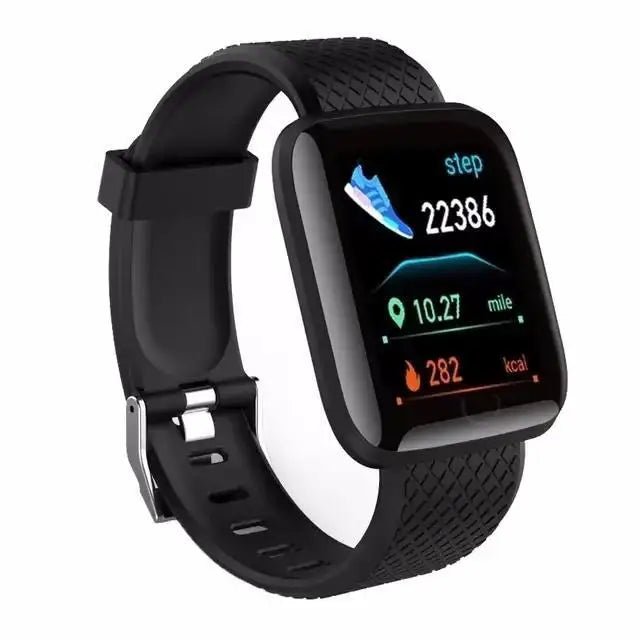 Smart Watch Sport Fitness Bracelet Control Music Message Display Pedometer Bluetooth Connect Smartwatch 116 Alarm Clock Weather - GBTech