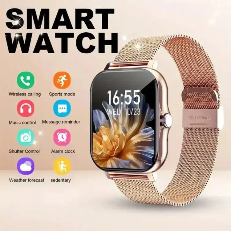 2025 Smart Fitness Watch - Wireless Calls, Alerts, 50 Sports Modes, HR/SpO2 Tracking for Men/Women (iOS/Android) - GBTech