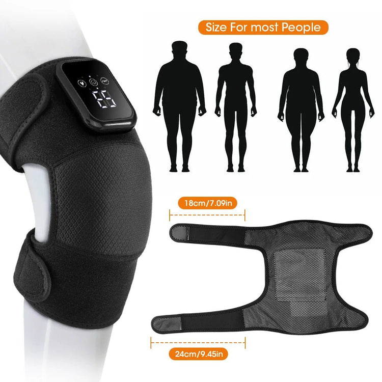 Electric Knee Heating Pads Multifunctional Heated Shoulder Elbow Knee Pad Portable 6 Gear Hot Compress Knee Brace USB Charging - GBTech