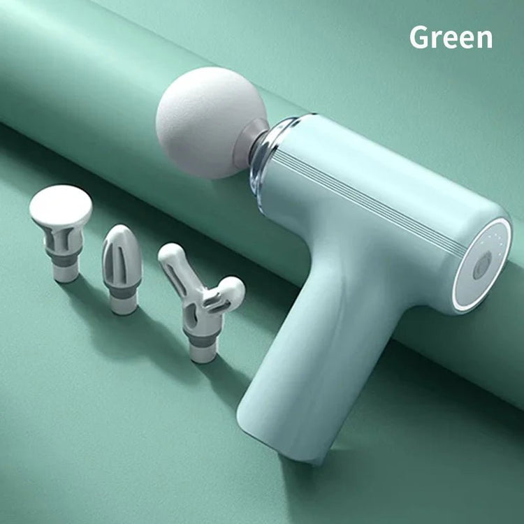 Portable AI Fascial Massage Gun Electric Percussion Massager Body Relaxation With 4 Replaceable Massage Head LED Night Light - GBTech