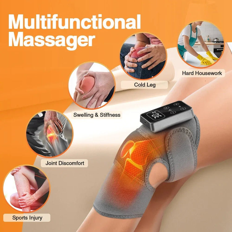 Electric Heating Knee Massager 3 Modes High Quality Knee Pads Support Adjustable Heating Knee Brace Belt Leg Shoulder Protector - GBTech
