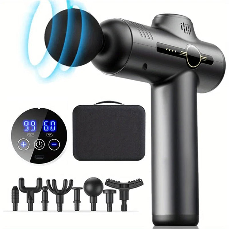 Fascial Massage Gun Electric Percussion Pistol Massager Body Neck Back Deep Tissue Muscle Relaxation Fitness Tool For Shoulder - GBTech
