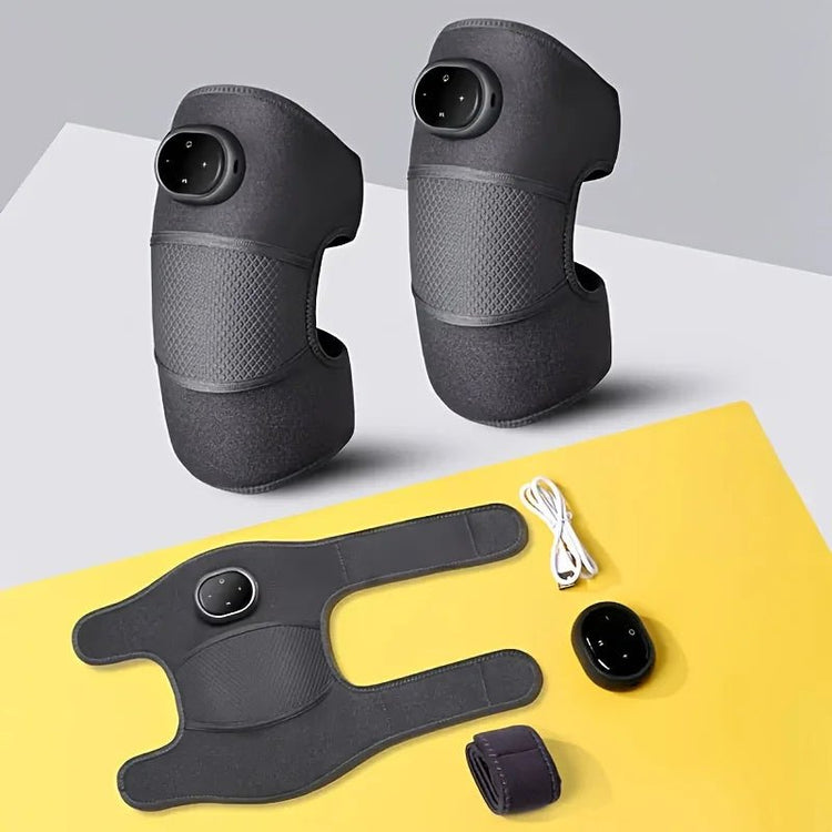 1Pcs/2Pcs Heated Knee Massager, 3 - in - 1 Heated Knee Elbow Shoulder Support Wrap, Vibrating Knee Heating Pad, 3 Adjustable Vibration and Heating Modes, Heating Pad Knee Elbow Shoulder Relaxation Leg Warmer (Dual - Use) - GBTech