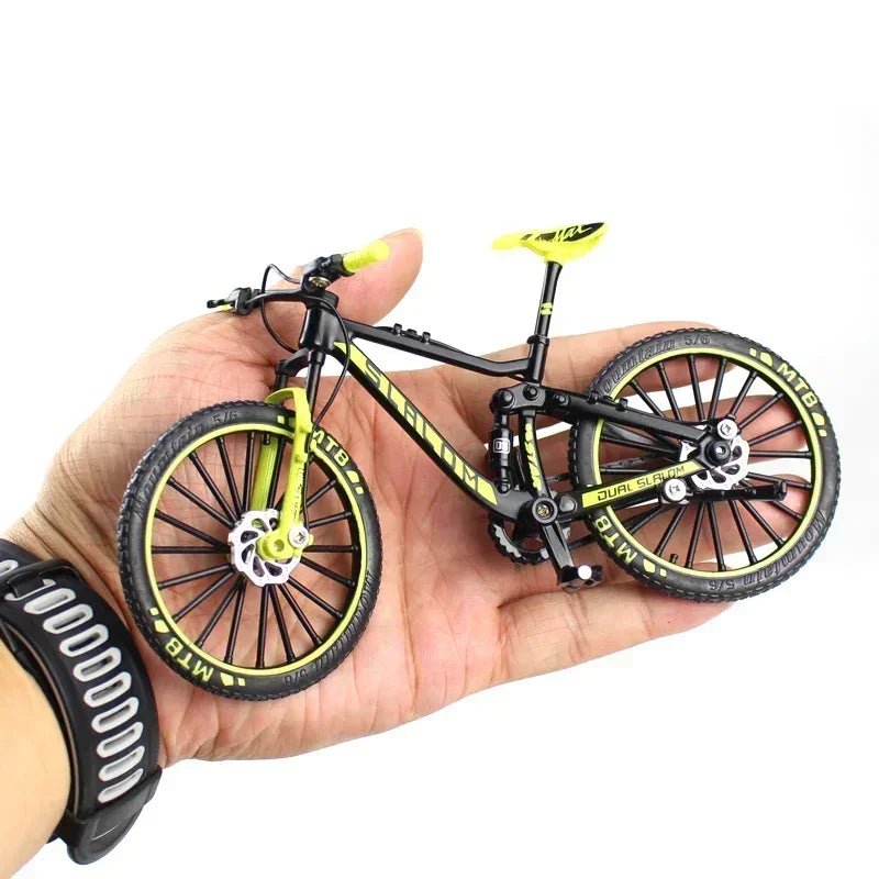 1:10 Mini Alloy Mountain Bike Model Diecast Metal Finger Racing Bicycle Folded Cycling Ornaments Collection Toys for Kids Adult - GBTech