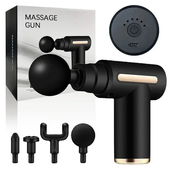 Fascial Massage Gun Electric Percussion Pistol Massager Body Neck Back Deep Tissue Muscle Relaxation Fitness Tool For Shoulder - GBTech