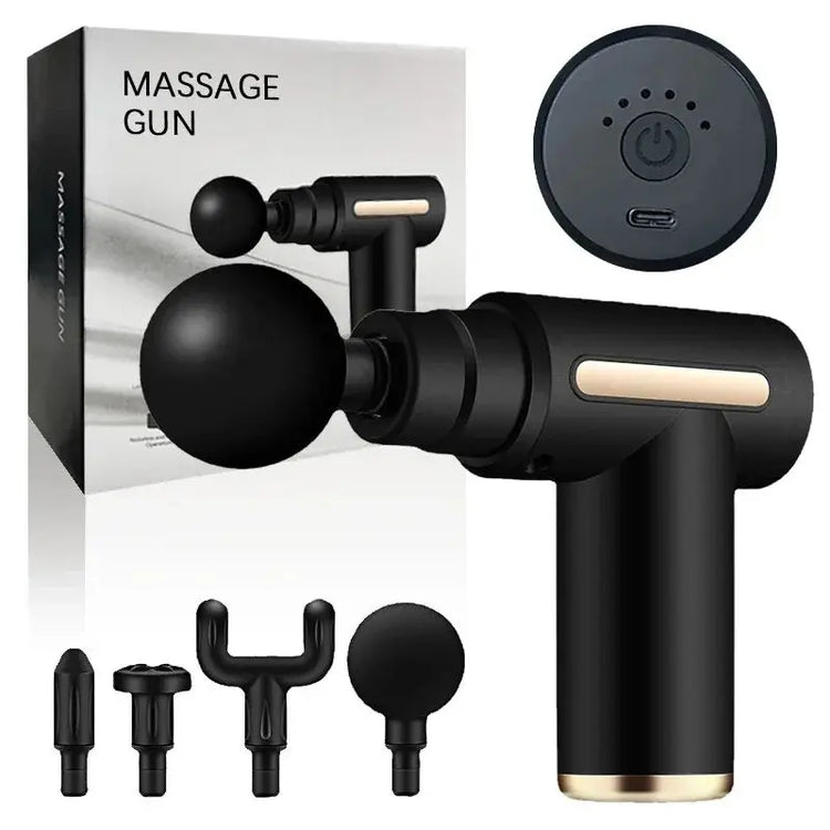 Fascial Massage Gun Electric Percussion Pistol Massager Body Neck Back Deep Tissue Muscle Relaxation Fitness Tool For Shoulder - GBTech