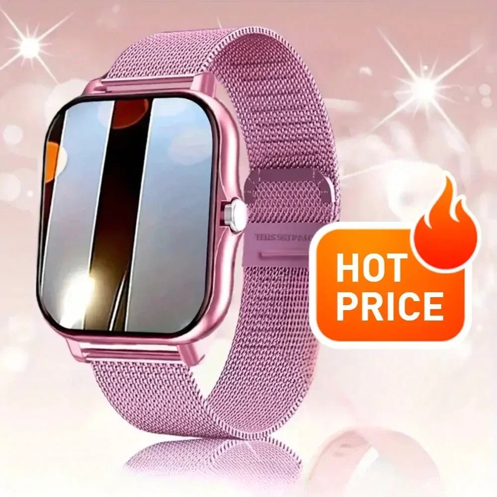 2025 Smart Fitness Watch - Wireless Calls, Alerts, 50 Sports Modes, HR/SpO2 Tracking for Men/Women (iOS/Android) - GBTech