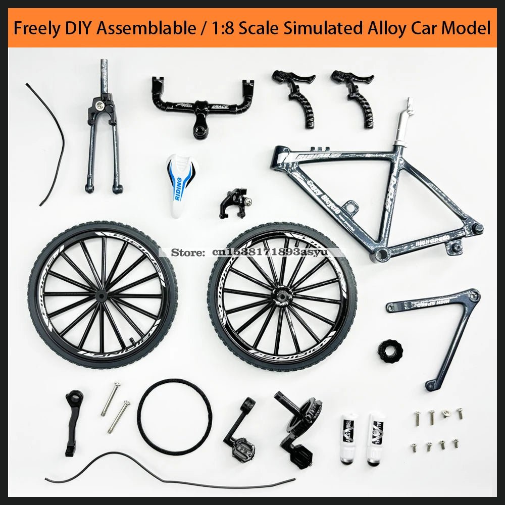 Mini 1:8 New Model Alloy Bicycle Diecast Finger Mountain Simulation Metal Bend Road Bike Collection Gifts Toys for children - GBTech